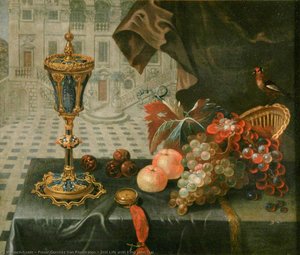 Still Life With King John Cup — Pieter Gerritsz Van Roestraten