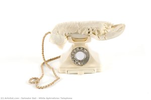 White Aphrodisiac Telephone — Salvador Dalí
