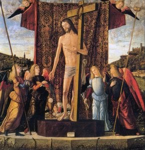 Christ avec les Symboles de la Passion Entouré d'Anges