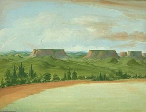 Square Hills, 1200 Miles Above St. Louis — Джордж Катлін, Romanticism