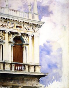 The Library, Venice — John Singer Sargent