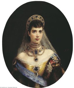 Portrait Of Maria Feodorovna (dagmar Of Denmark) — Konstantin Yegorovich Makovsky