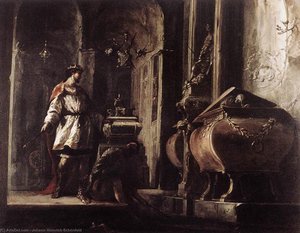 Alexander The Great Before The Tomb Of Achilles