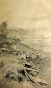 Rowboats Along The Shore — Arthur Wesley Dow