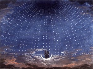 Karl Friedrich Schinkel - Escenografía para La flauta mágica de Mozart