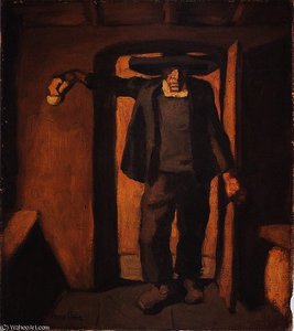 Weihbrunn Busting Farmer — Albin Egger Lienz