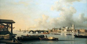 The Building Of Westminster Bridge — Samuel Scott