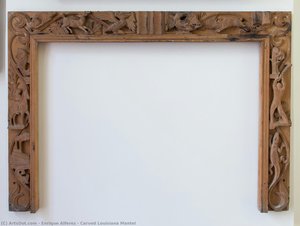 Carved Louisiana Mantel — Enrique Alferez