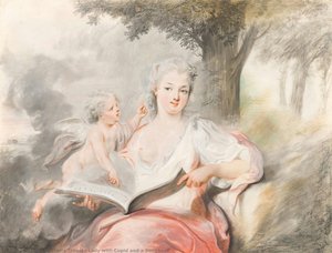Cornelis Troost - Lady with Cupid and a Songbook