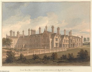 North West View Of Blithfield; Staffordshire, The Seat Of The Right Hon'ble, Lord Bagot