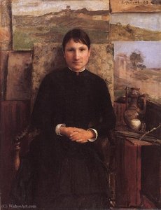 Portrait Of Madame Petitjean — Edmond Petitjean