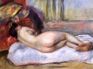Pierre-Auguste Renoir - Repos dormant avec chapeau