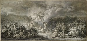 Jacques-Louis David - The Combat of Diomedes,1776