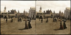 Kaiserpanorama: Visitors And Pavilions At The World Exhibition Paris, 1889 — Stereoskopischer Bildverleih Kaiser-panorama-berlin