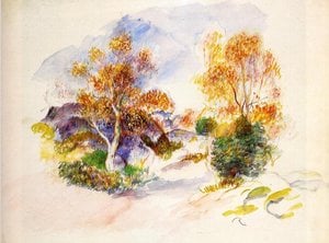 Pierre-Auguste Renoir - Landscape with Trees 1