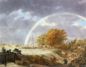 Autumn Landscape With Rainbow — Jacob Cats
