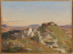 Landscape At Olevano — Theodore Caruelle D'aligny