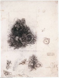 Studio Per Il Cartone Della Burlington House — Leonardo Da Vinci, Rinascimento Maturo