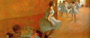Dancers Climbing The Stairs — Edgar Degas