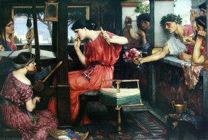 John William Waterhouse

Rome

Italy

1849

1917

1912

The Enigmatic Beauty of Penelope

130 x 188 cm

Penelope ja Peigitajad

The Enigmatic Beauty of Penelope

Penelope ja Peigitajad