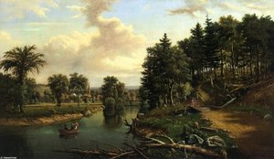 South Of Sherburne On The Chenango — Levi Wells Prentice, Romanticism