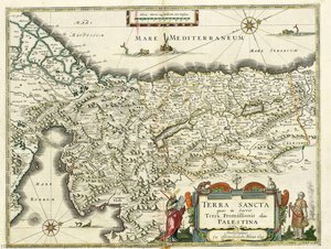 Map Of The Holy Land — Willem Janszoon Blaeu