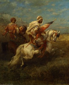 Scouts On The Lookout — Adolf Schreyer