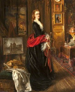 Self Portrait In The Painting Room At Baddesley Clinton — Rebecca Dulcibella Orpen