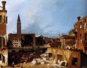 Stonemason's Yard — Canaletto, Baroque Style