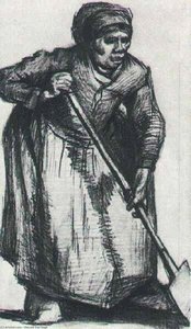 Donna Contadino Con Piccola Zappa — Vincent Willem Van Gogh