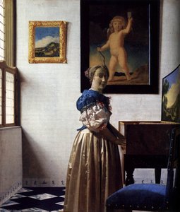 Una Signora Stanca Alla Virginale — Johannes Vermeer