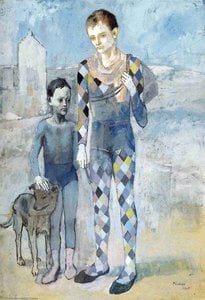 Pablo Picasso - Zwei Akrobaten mit einem Hund