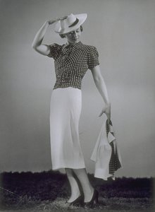 Woman In Blouse, Skirt And Jacket By Hermann Gerson — Studio Becker Und Maass, Contemporary Realism