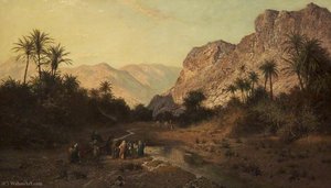 Rephidim, Desert Of Sinai — Edward Henry Holder