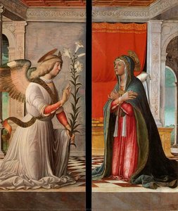 The Archangel Gabriel And The Virgin Annunciate — Jacopo Da Montagnana, Early Renaissance