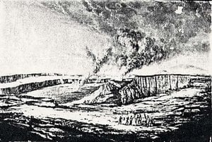 Kilauea Crater, Day Scene, (painting) — Titian Ramsay Peale