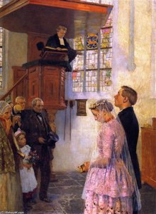 The Wedding — Julius Garibaldi Melchers