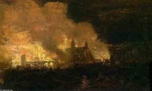 The Burning Of The Houses Of Parliament — पीटर डी विंट