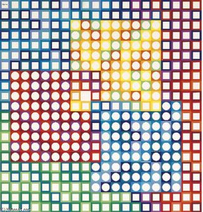 Kanta Orion Blanc Positive — Victor Vasarely