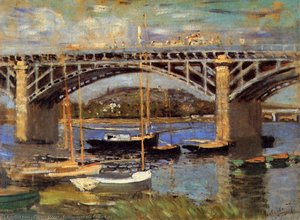 Bridge Over The Seine Sun — Claude Monet, Impressionist Landscape