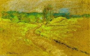 Road To Round Hill — John Henry Twachtman, Impressionism
