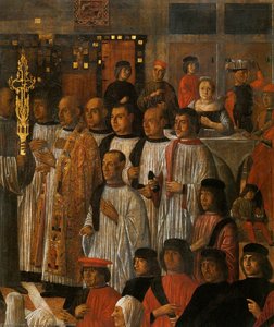 Miracle Of The Relic Of The Holy Cross In Campo San Lio (detail) — Giovanni Mansueti