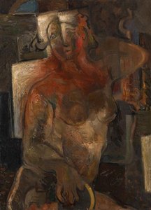 Female Nude — Vladimir Davidovich Baranov Rossine, Cubo-futurism