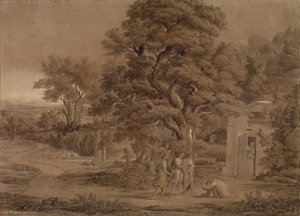 Joseph Anton Koch - Landscape with Abraham and the Three Angels in the Valley of Mambre