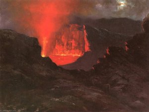 Kilauea Fire Fountain — Jules Tavernier