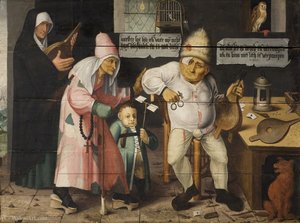 The Bellows Repairer. — Cornelis Massys