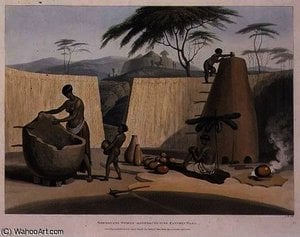 Booshuana Women Manufacturing Earthen Ware — Samuel Daniell