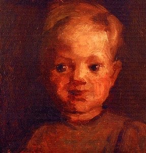 Albert Henry Krehbiel - Baby, (painting)