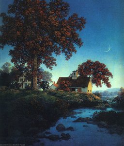 New Moon — Maxfield Parrish, Impressionistic Realism