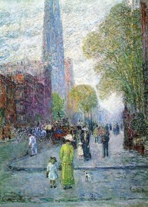 Cathedral Spires, Spring Morning — Frederick Childe Hassam